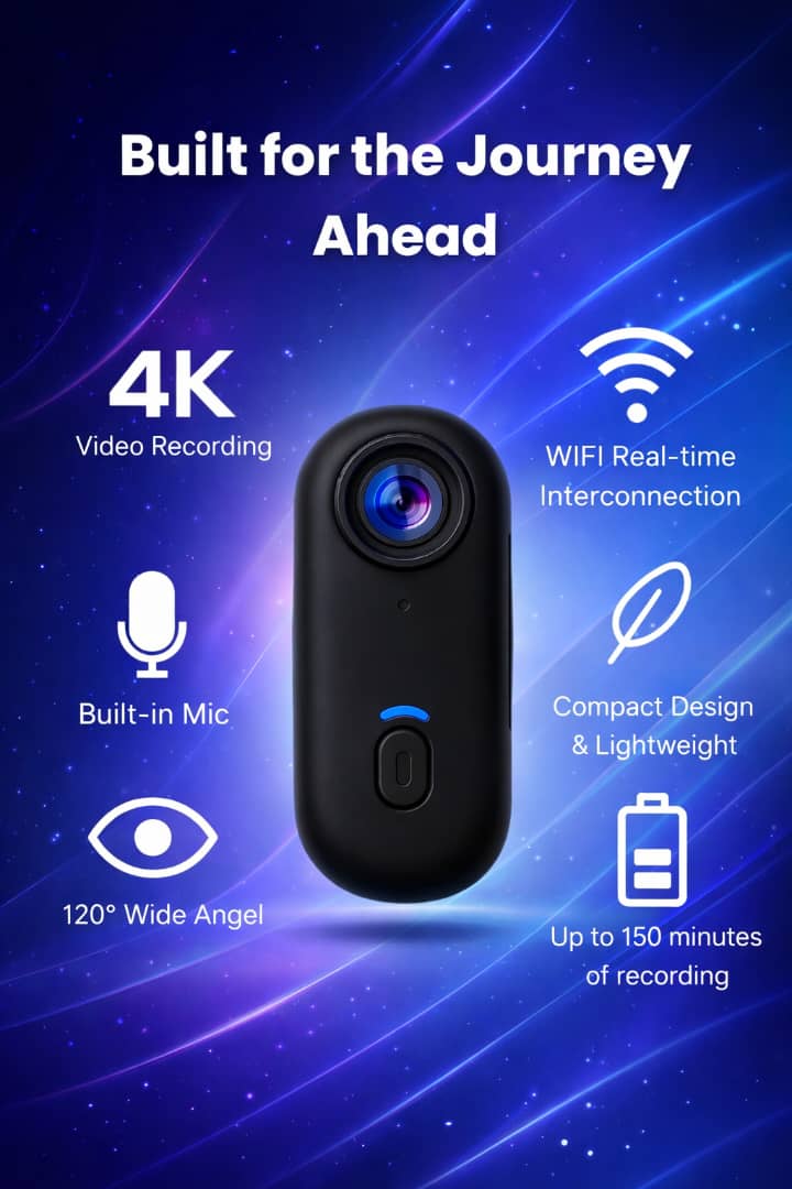 Mini Caméra UHD Pro – Compacte, Puissante &amp; Discrète